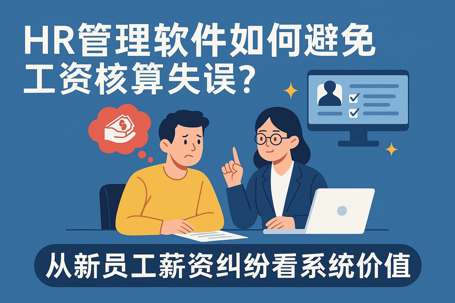 HR管理软件如何避免工资核算失误？从新员工薪资纠纷看系统价值