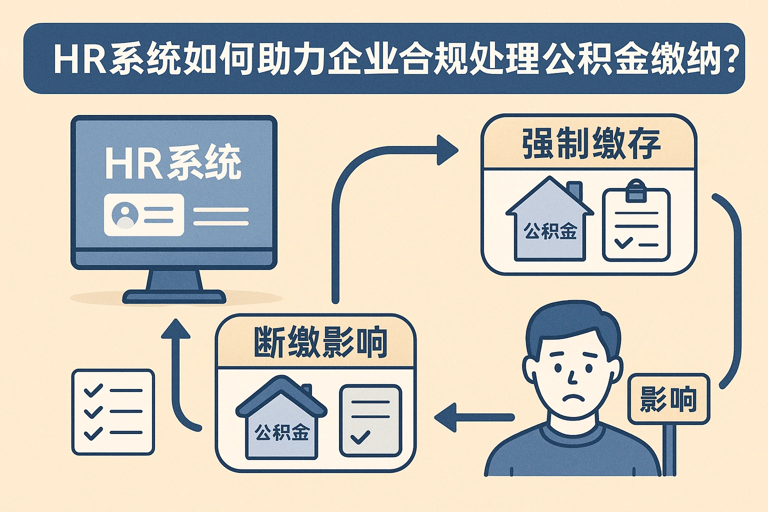 HR系统如何助力企业合规处理公积金缴纳？——从强制缴存到断缴影响的全流程管理