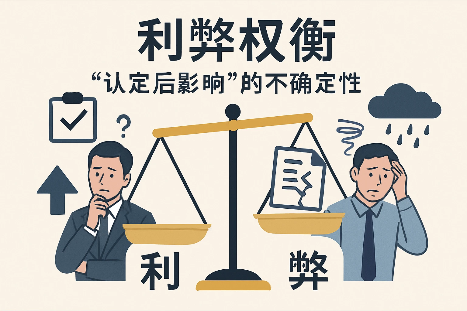 2. 利弊权衡：“认定后影响”的不确定性
