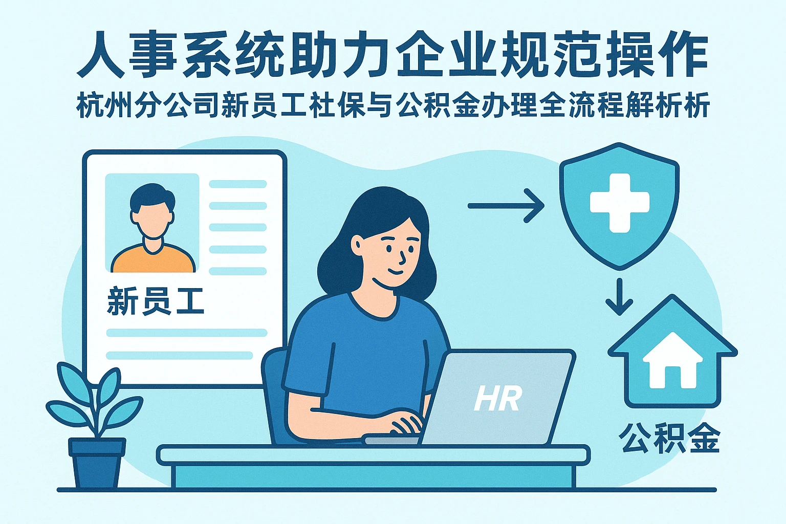 人事系统助力企业规范操作——杭州分公司新员工社保与公积金办理全流程解析