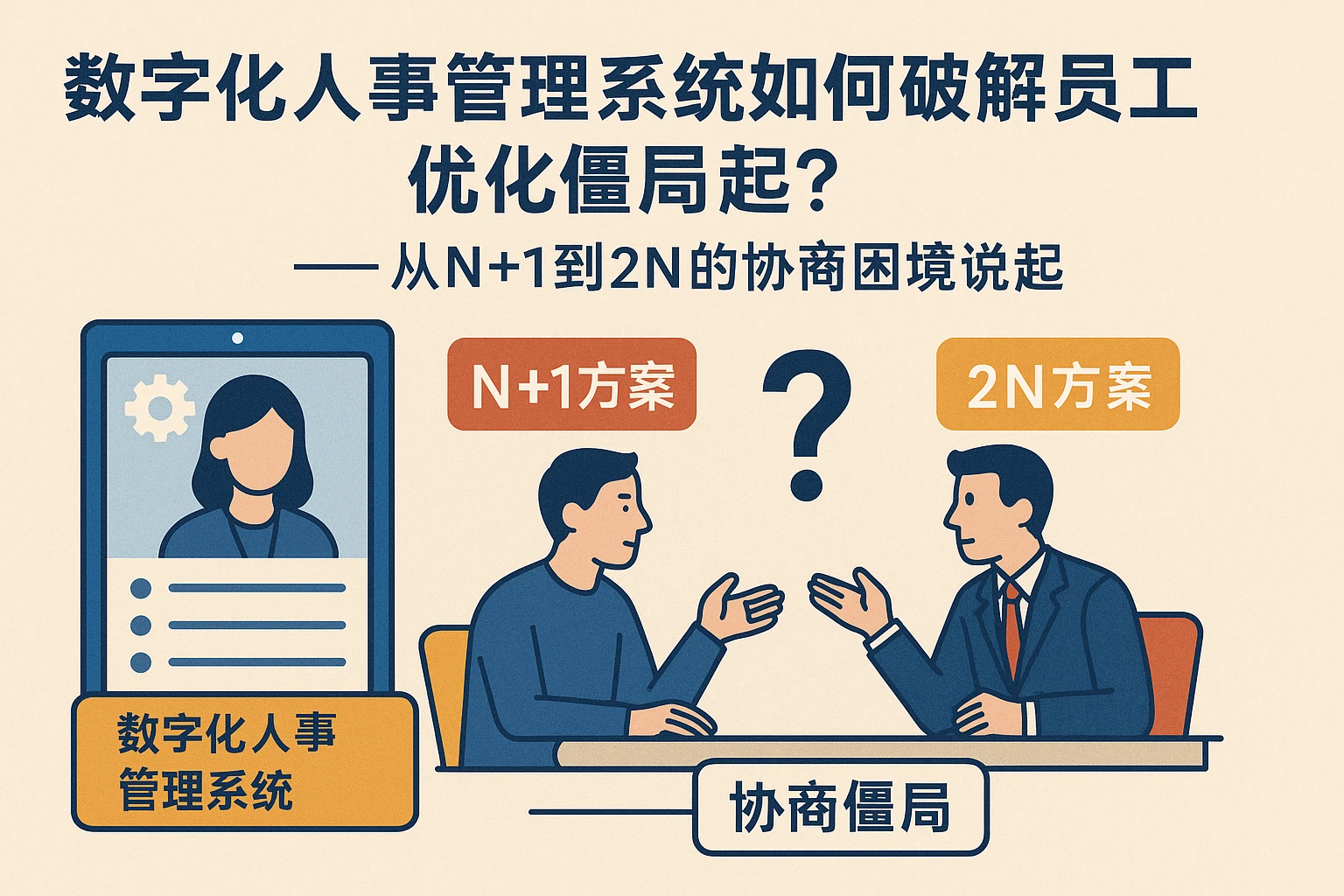 数字化人事管理系统如何破解员工优化僵局？——从N+1到2N的协商困境说起