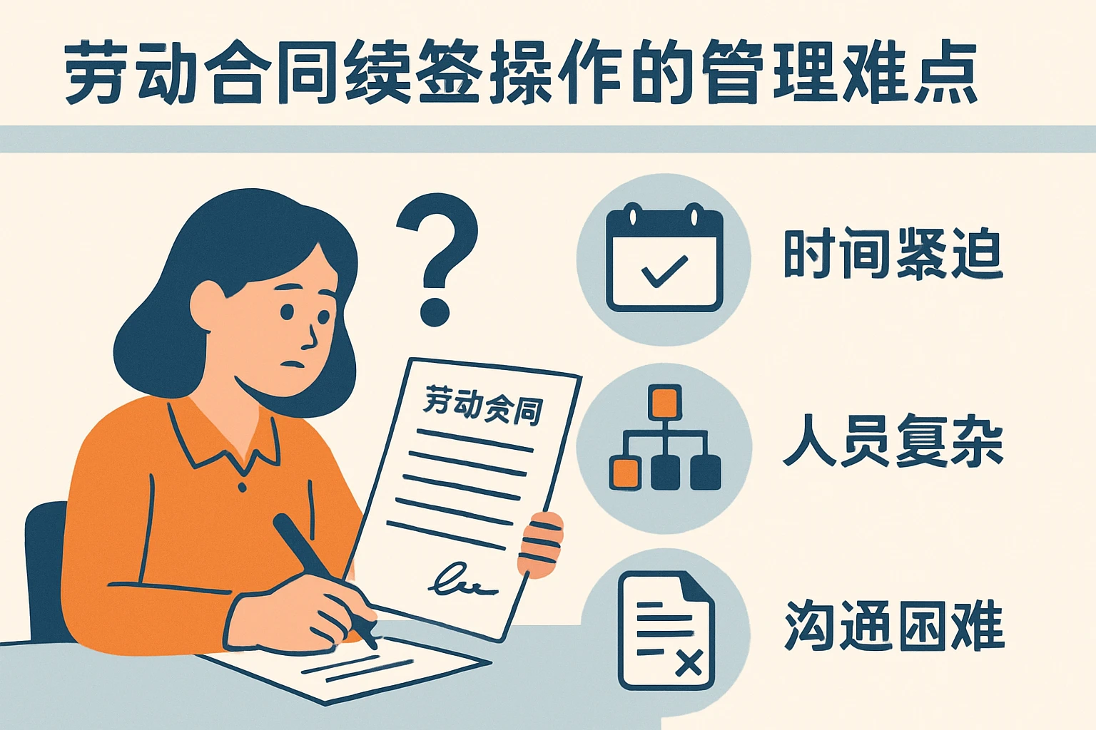 劳动合同续签操作的管理难点