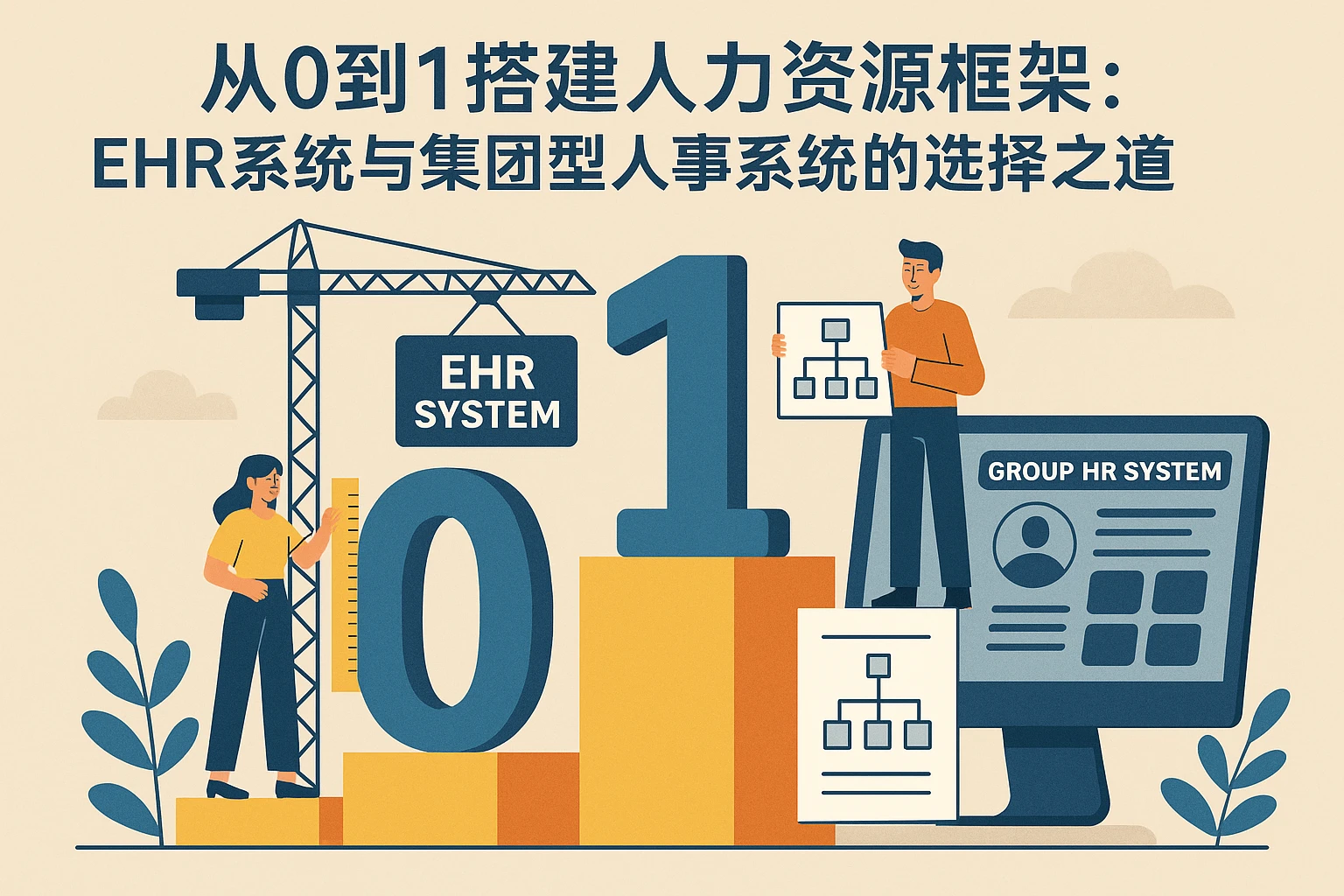 从0到1搭建人力资源框架：ehr系统与集团型人事系统的选择之道