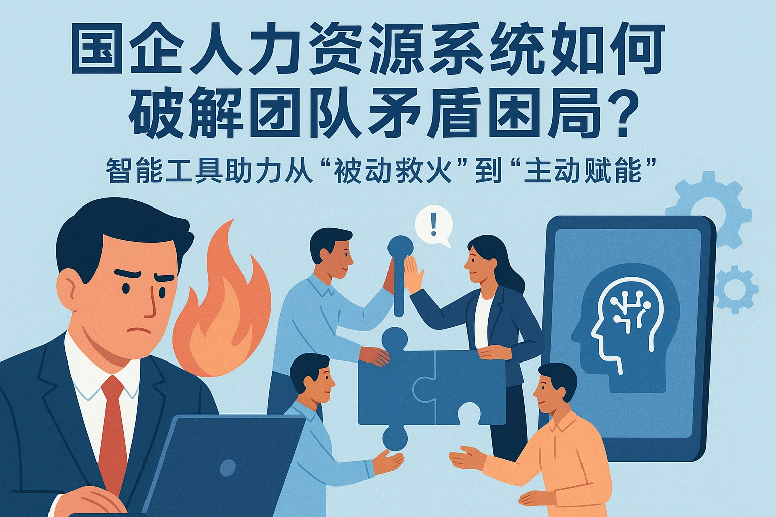 国企人力资源系统如何破解团队矛盾困局？智能工具助力从“被动救火”到“主动赋能”