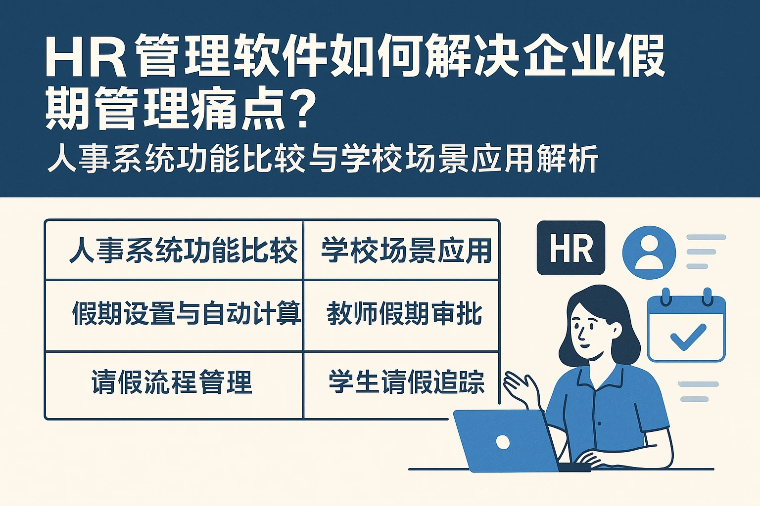 HR管理软件如何解决企业假期管理痛点？人事系统功能比较与学校场景应用解析