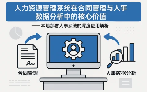 人力资源管理系统在合同管理与人事数据分析中的核心价值 ——本地部署人事系统的深度应用解析