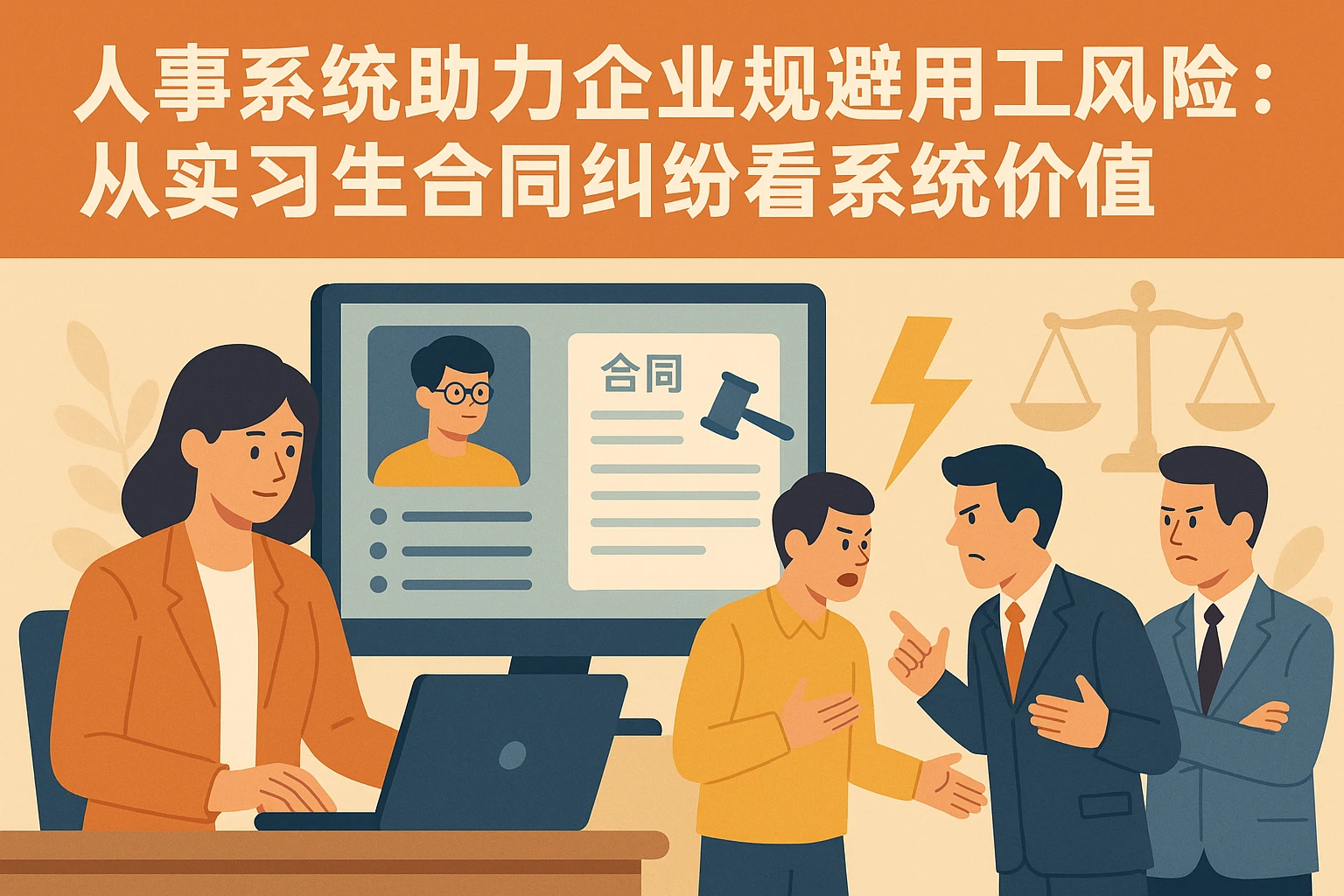 人事系统助力企业规避用工风险：从实习生合同纠纷看系统价值