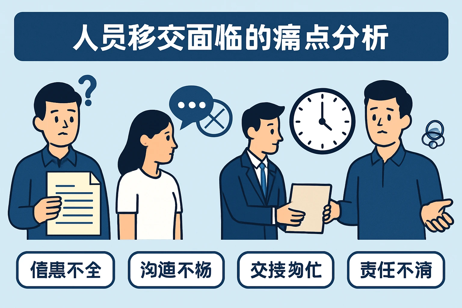 人员移交面临的痛点分析