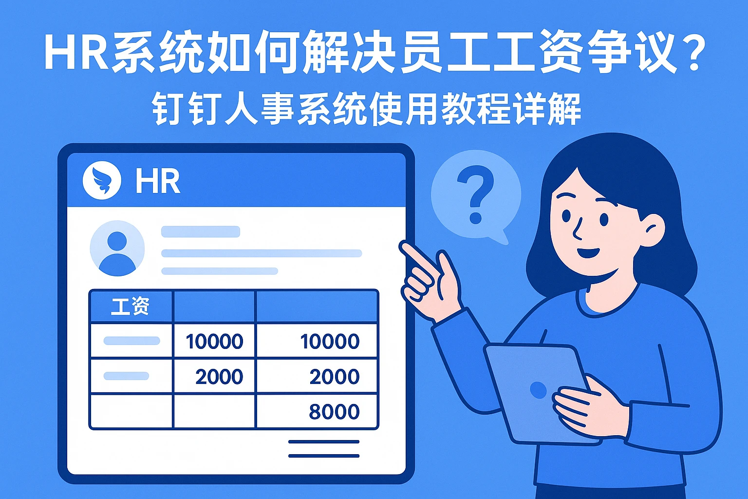 HR系统如何解决员工工资计算争议？钉钉人事系统使用教程详解