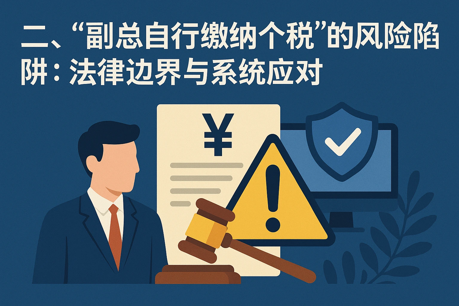 二、“副总自行缴纳个税”的风险陷阱：法律边界与系统应对