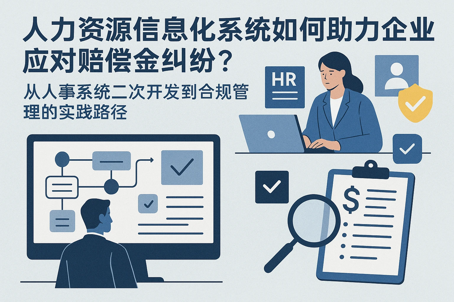 人力资源信息化系统如何助力企业应对赔偿金纠纷？——从人事系统二次开发到合规管理的实践路径