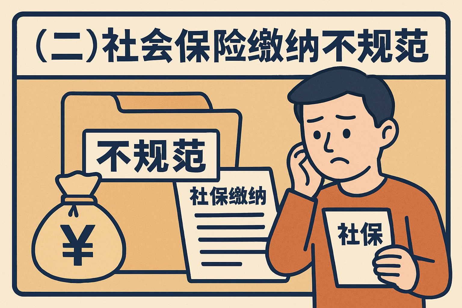 （二）社会保险缴纳不规范