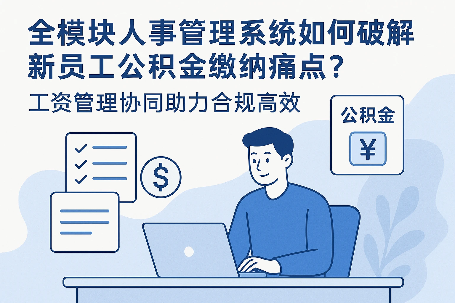全模块人事管理系统如何破解新员工公积金缴纳痛点？工资管理协同助力合规高效