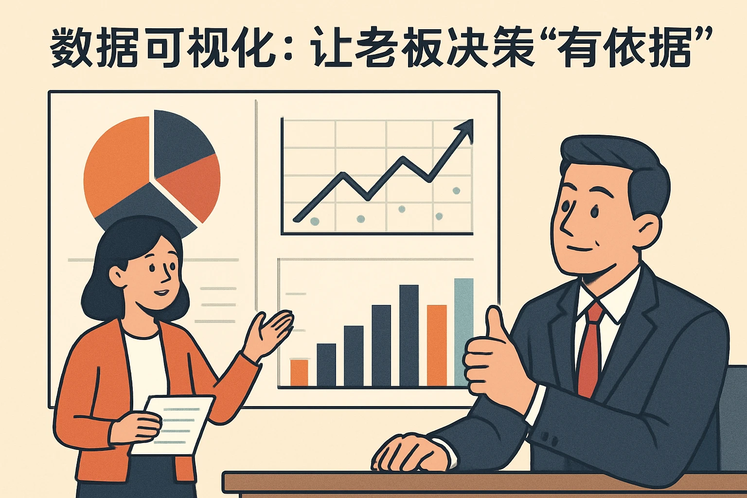 2. 数据可视化：让老板决策“有依据”