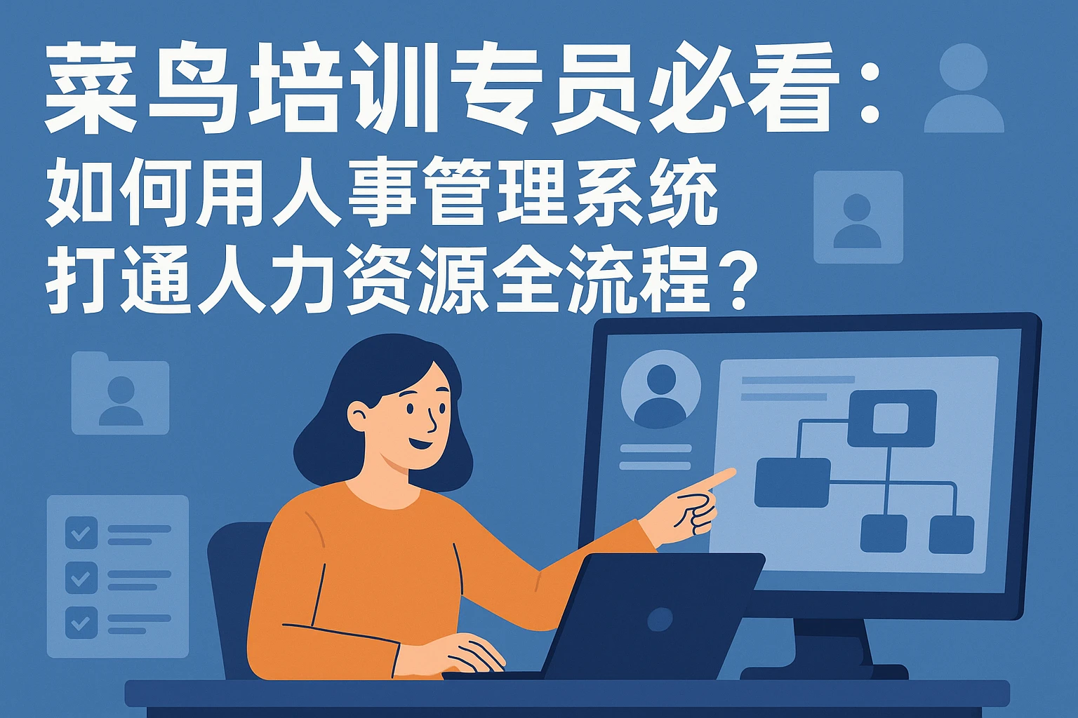 菜鸟培训专员必看：如何用人事管理系统打通人力资源全流程？