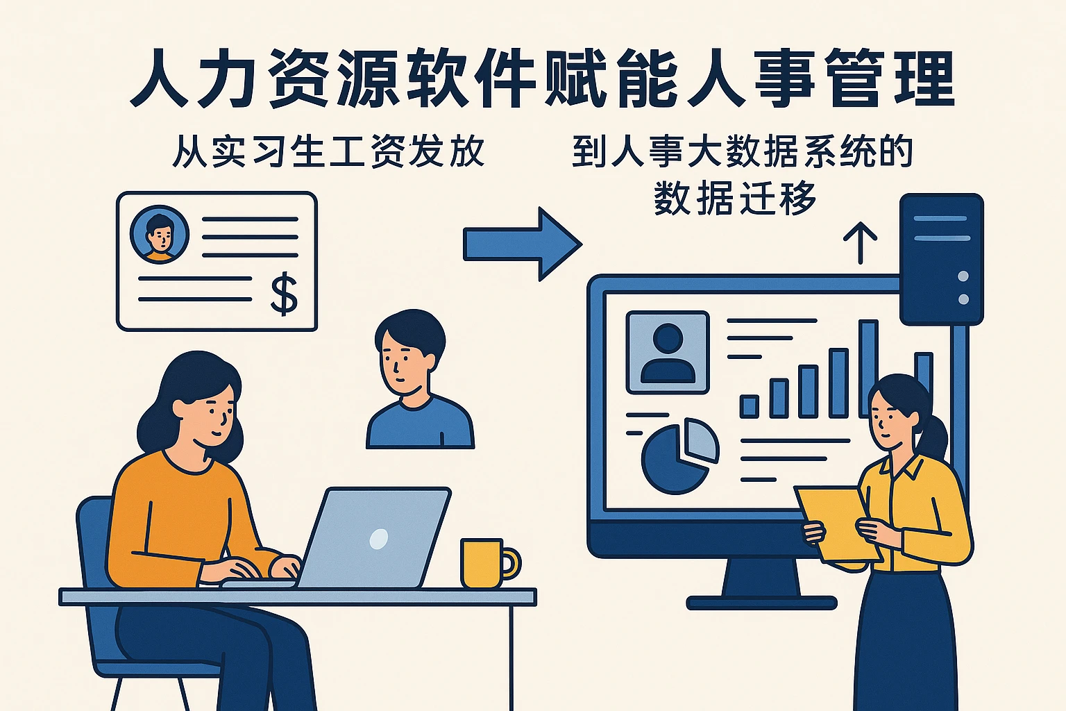 人力资源软件赋能人事管理：从实习生工资发放到人事大数据系统的数据迁移
