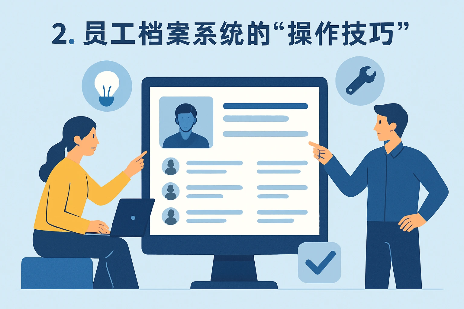 2. 员工档案系统的“操作技巧”
