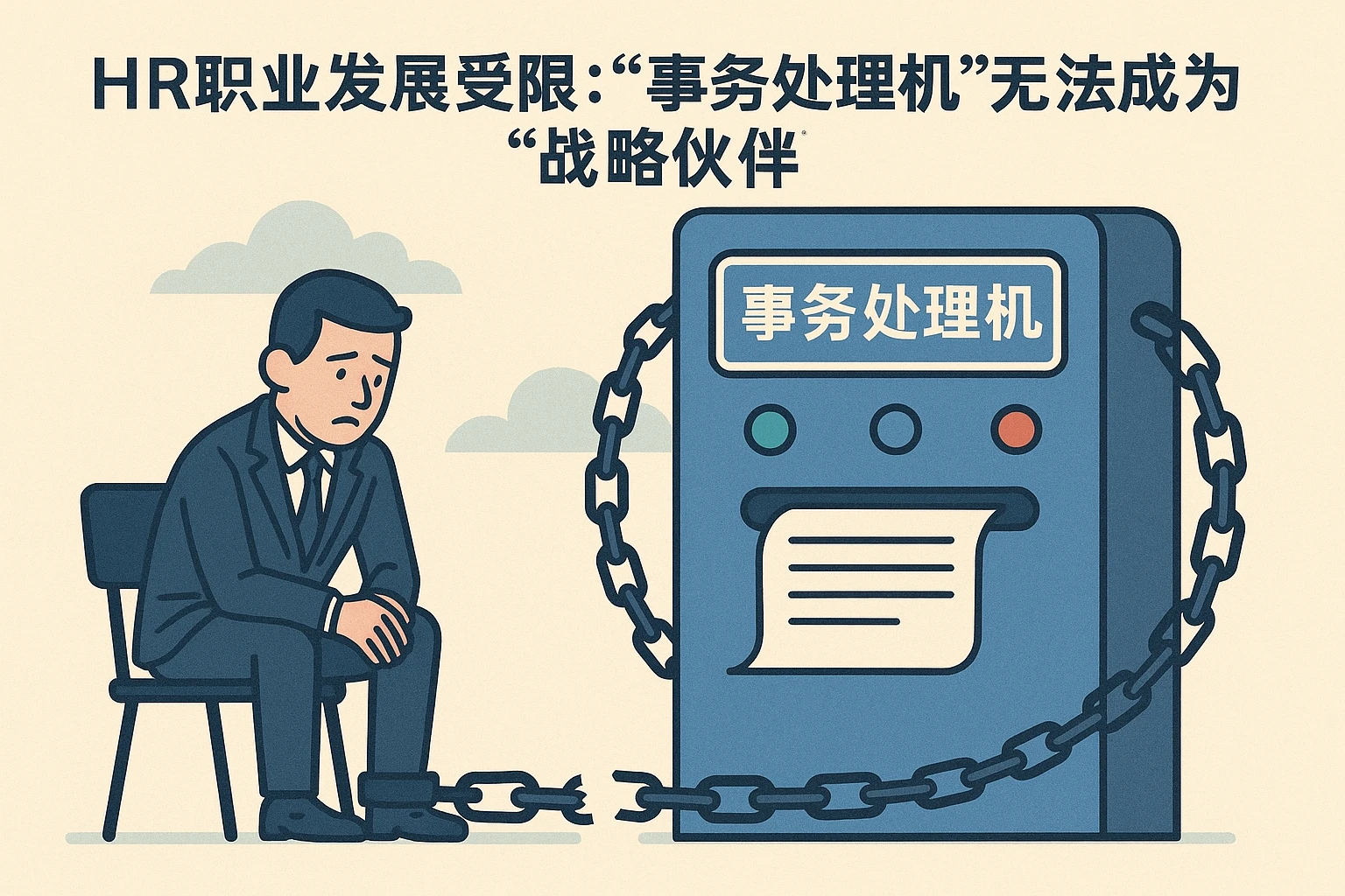 2. HR职业发展受限：“事务处理机”无法成为“战略伙伴”