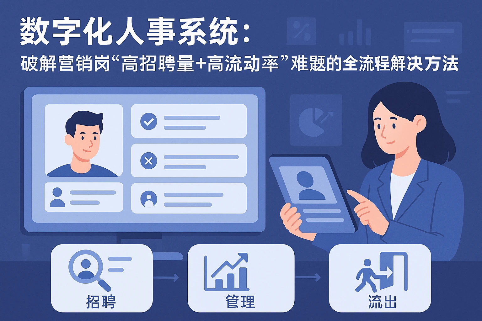 数字化人事系统：破解营销岗“高招聘量+高流动率”难题的全流程解决方案