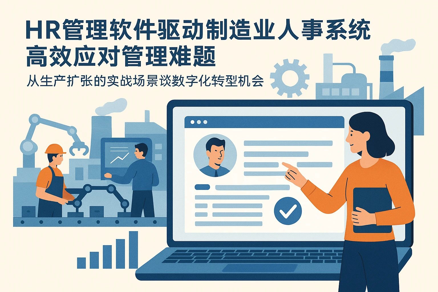 HR管理软件驱动制造业人事系统高效应对管理难题 —— 从生产扩张的实战场景谈数字化转型机会