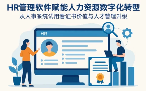 HR管理软件赋能人力资源数字化转型：从人事系统试用看证书价值与人才管理升级
