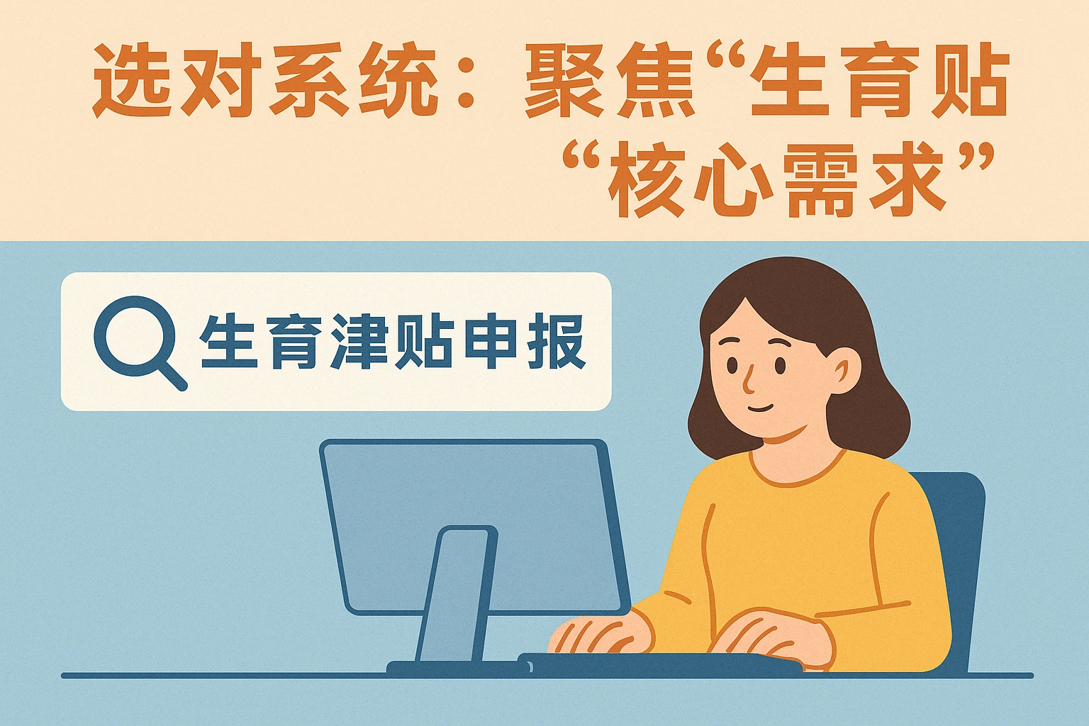 1. 选对系统：聚焦“生育津贴申报”核心需求