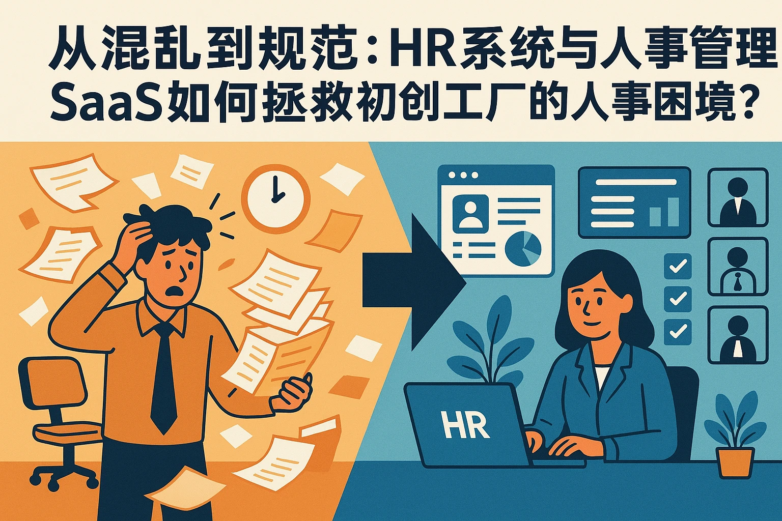 从混乱到规范：HR系统与人事管理SaaS如何拯救初创工厂的人事困境？