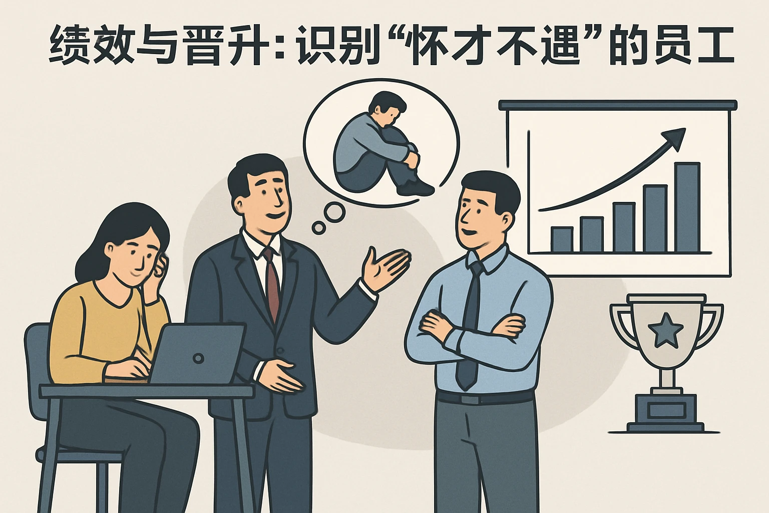 2. 绩效与晋升:识别“怀才不遇”的员工