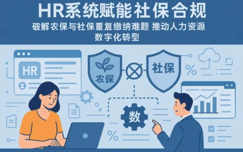 HR系统赋能社保合规：破解农保与社保重复缴纳难题，推动人力资源数字化转型