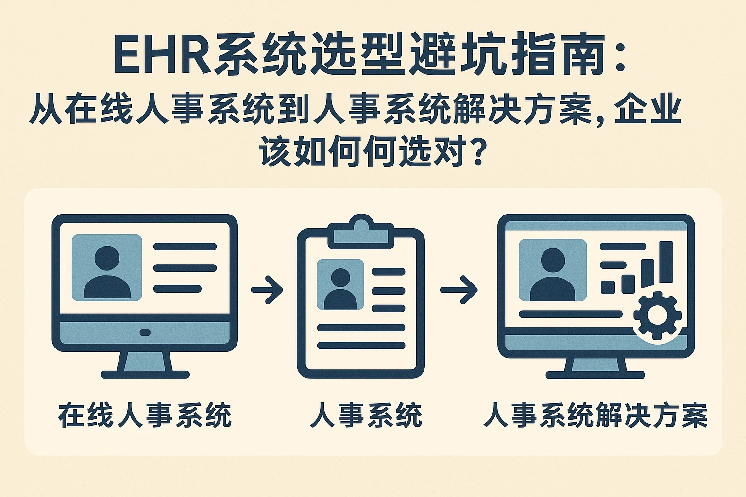 EHR系统选型避坑指南：从在线人事系统到人事系统解决方案，企业该如何选对？