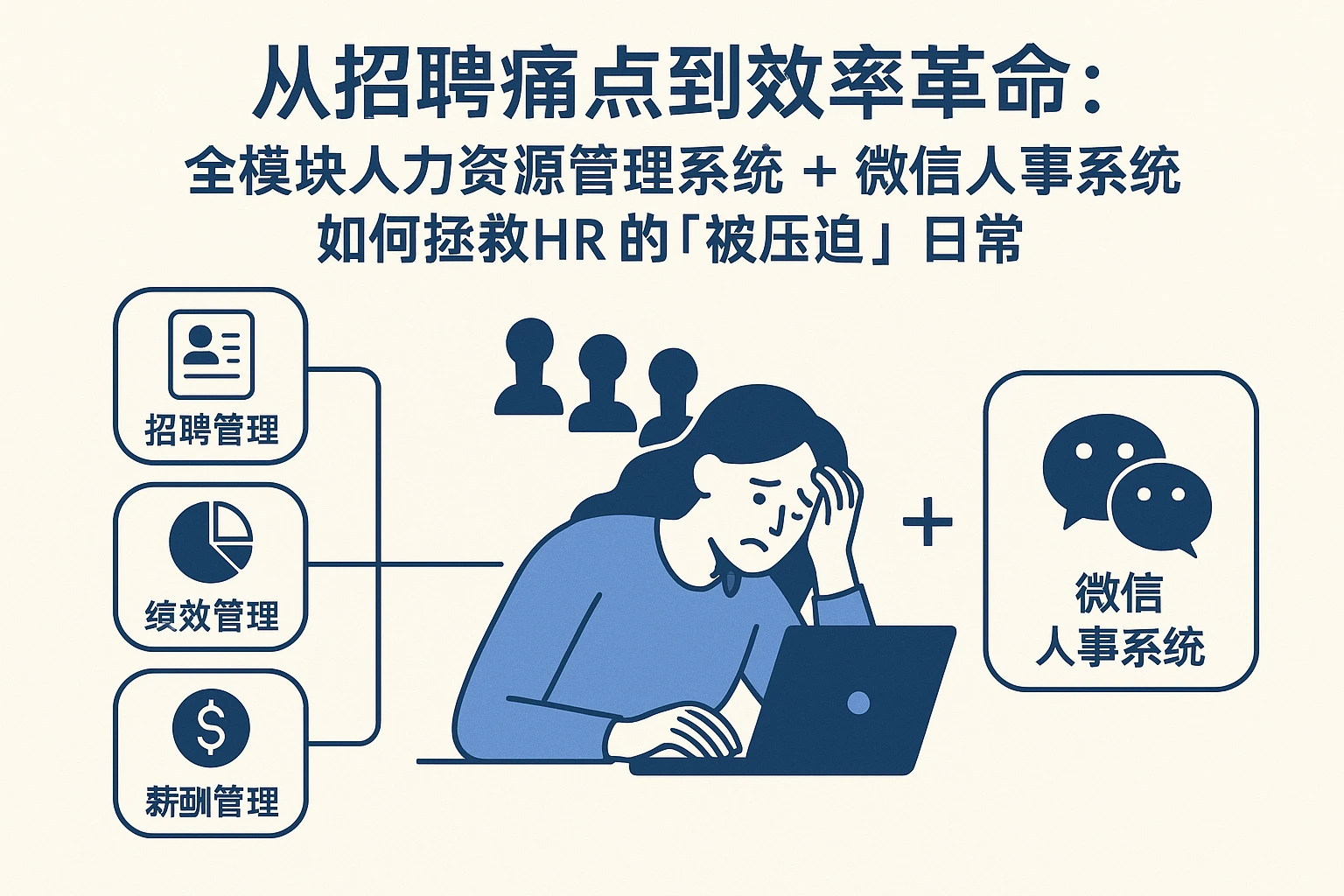 从招聘痛点到效率革命：全模块人力资源管理系统+微信人事系统如何拯救HR的「被压迫」日常