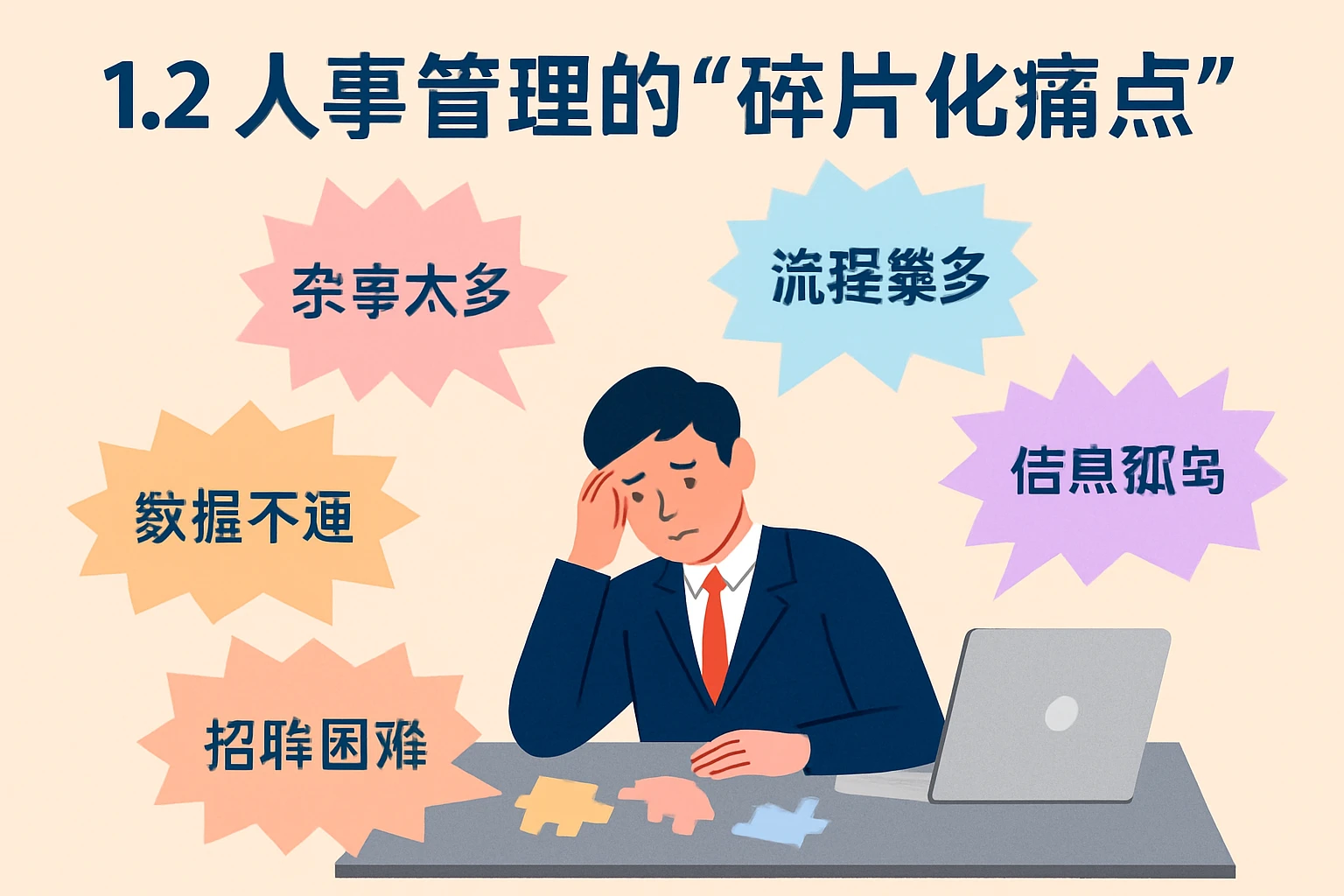 1.2 人事管理的“碎片化痛点”