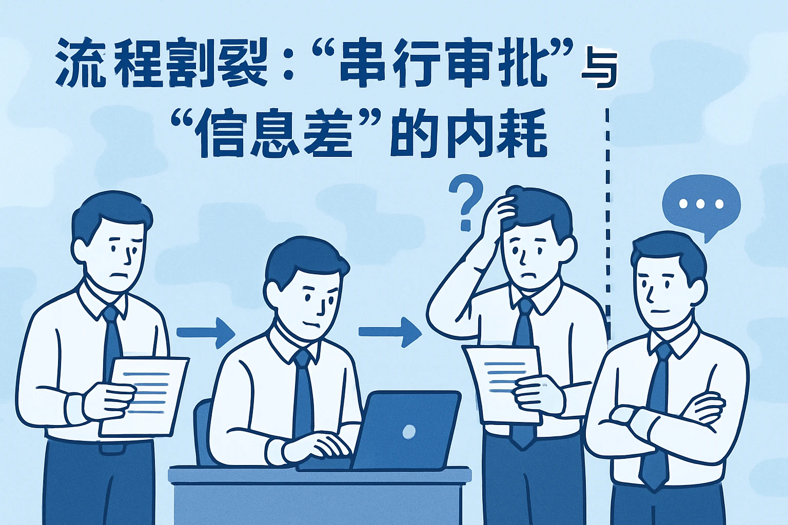 2. 流程割裂：“串行审批”与“信息差”的内耗