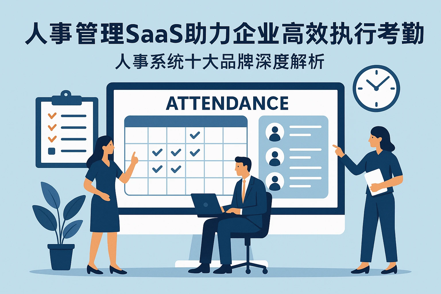 人事管理SaaS助力企业高效执行考勤制度——人事系统十大品牌深度解析