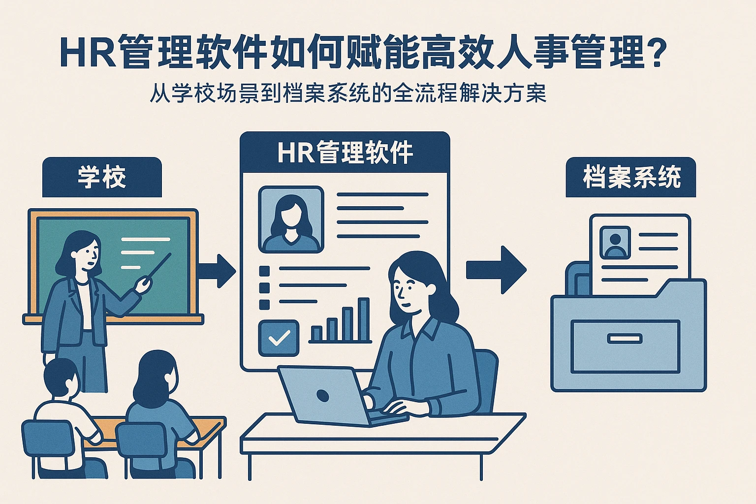 HR管理软件如何赋能高效人事管理？从学校场景到档案系统的全流程解决方案