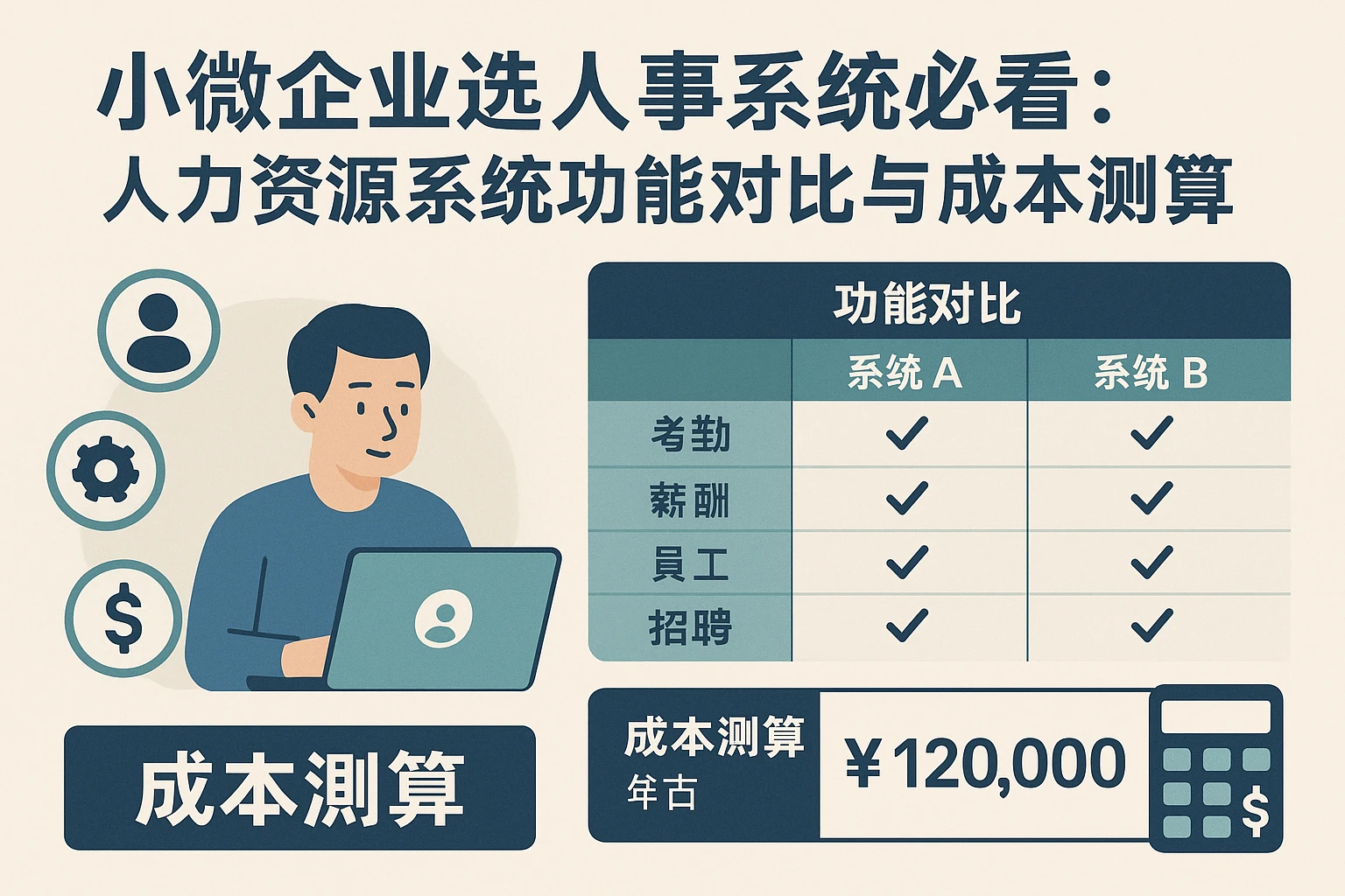 小微企业选人事系统必看：人力资源系统功能对比与成本测算