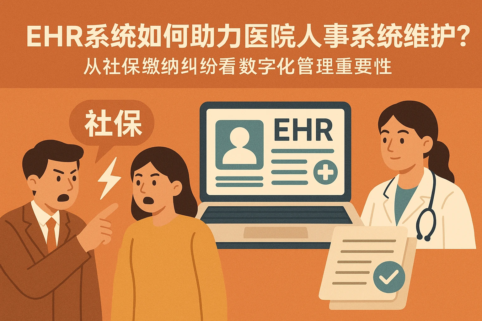 EHR系统如何助力医院人事系统维护？从社保缴纳纠纷看数字化管理的重要性