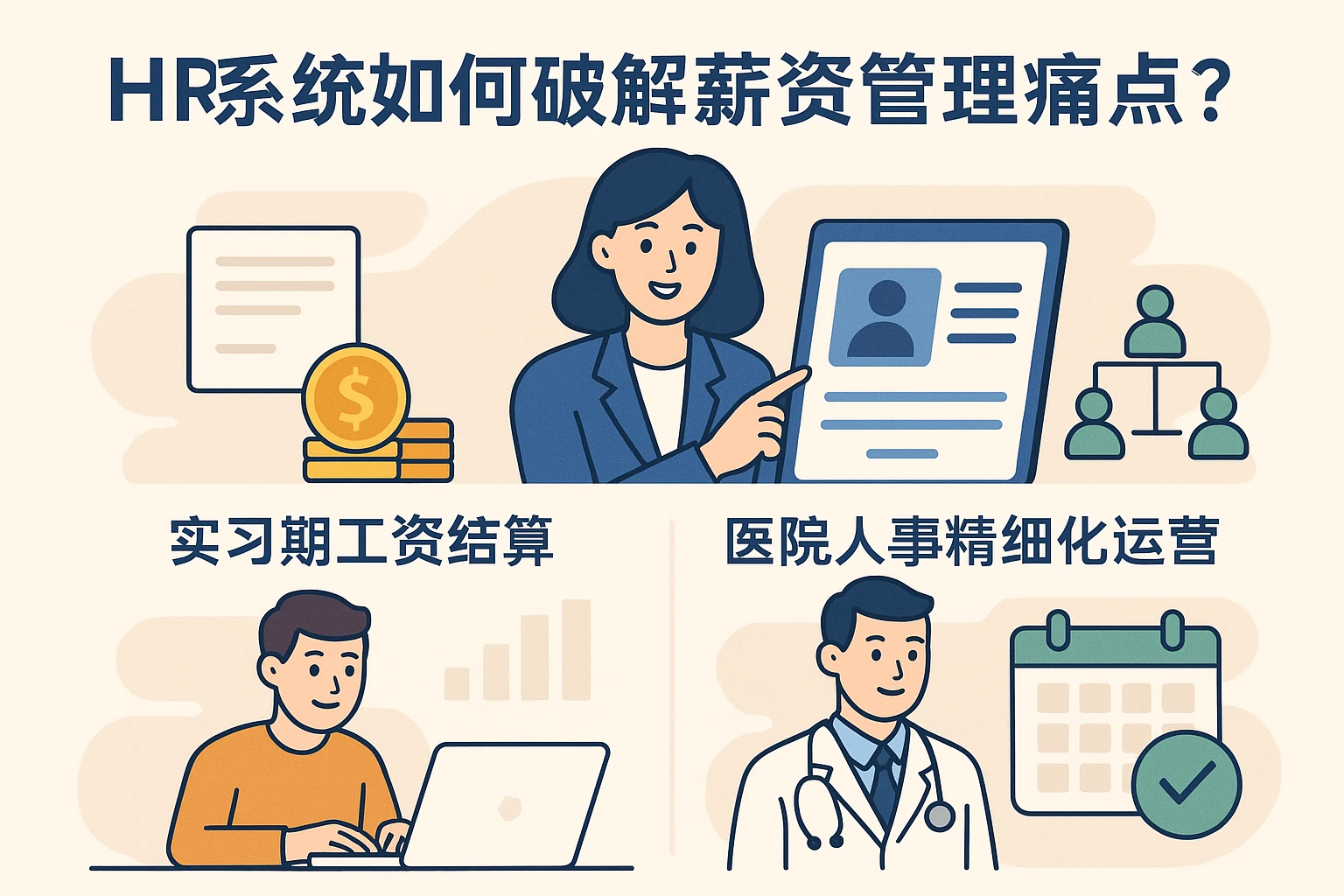 HR系统如何破解薪资管理痛点？从实习期工资结算到医院人事精细化运营