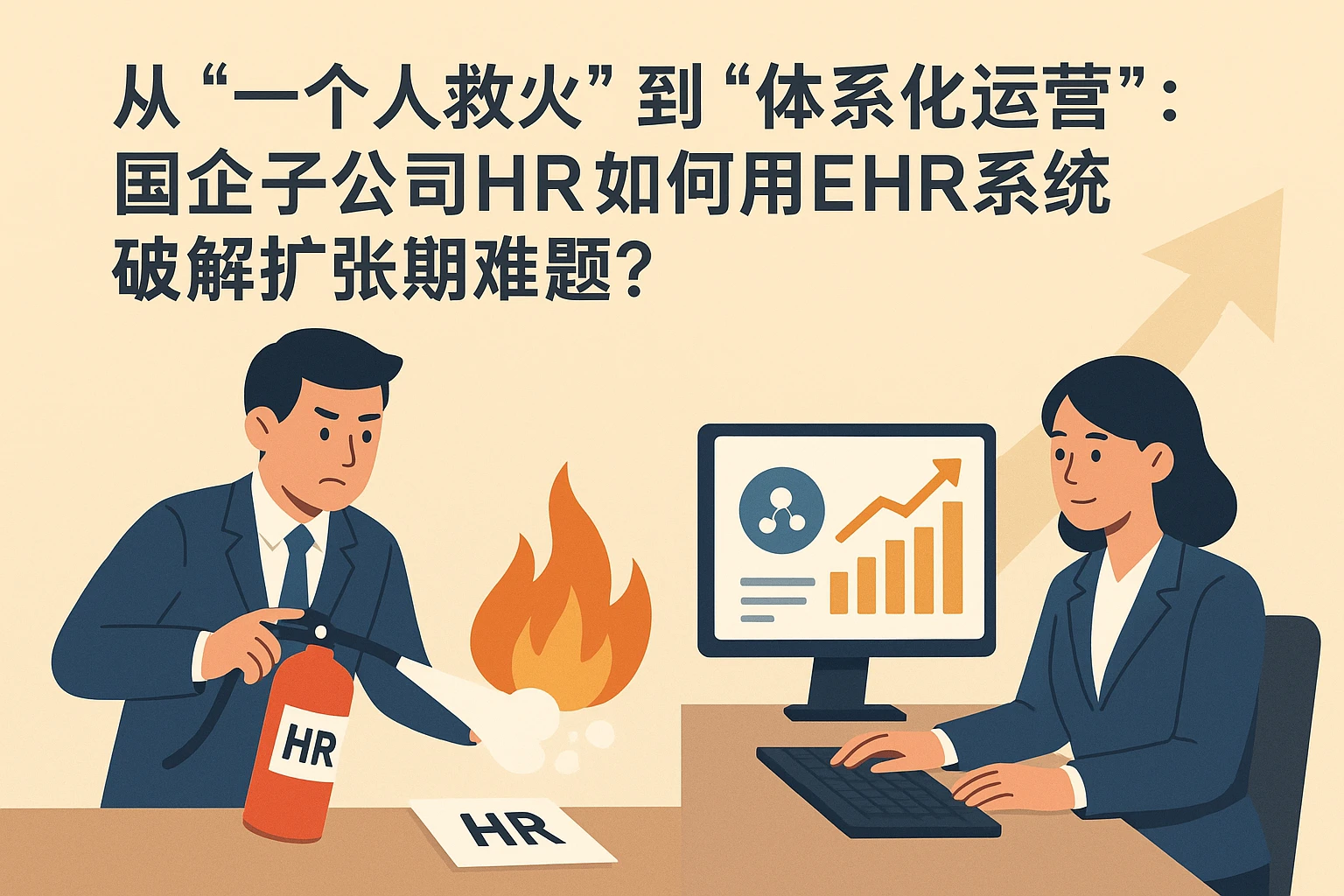 从“一个人救火”到“体系化运营”：国企子公司HR如何用EHR系统破解扩张期难题？