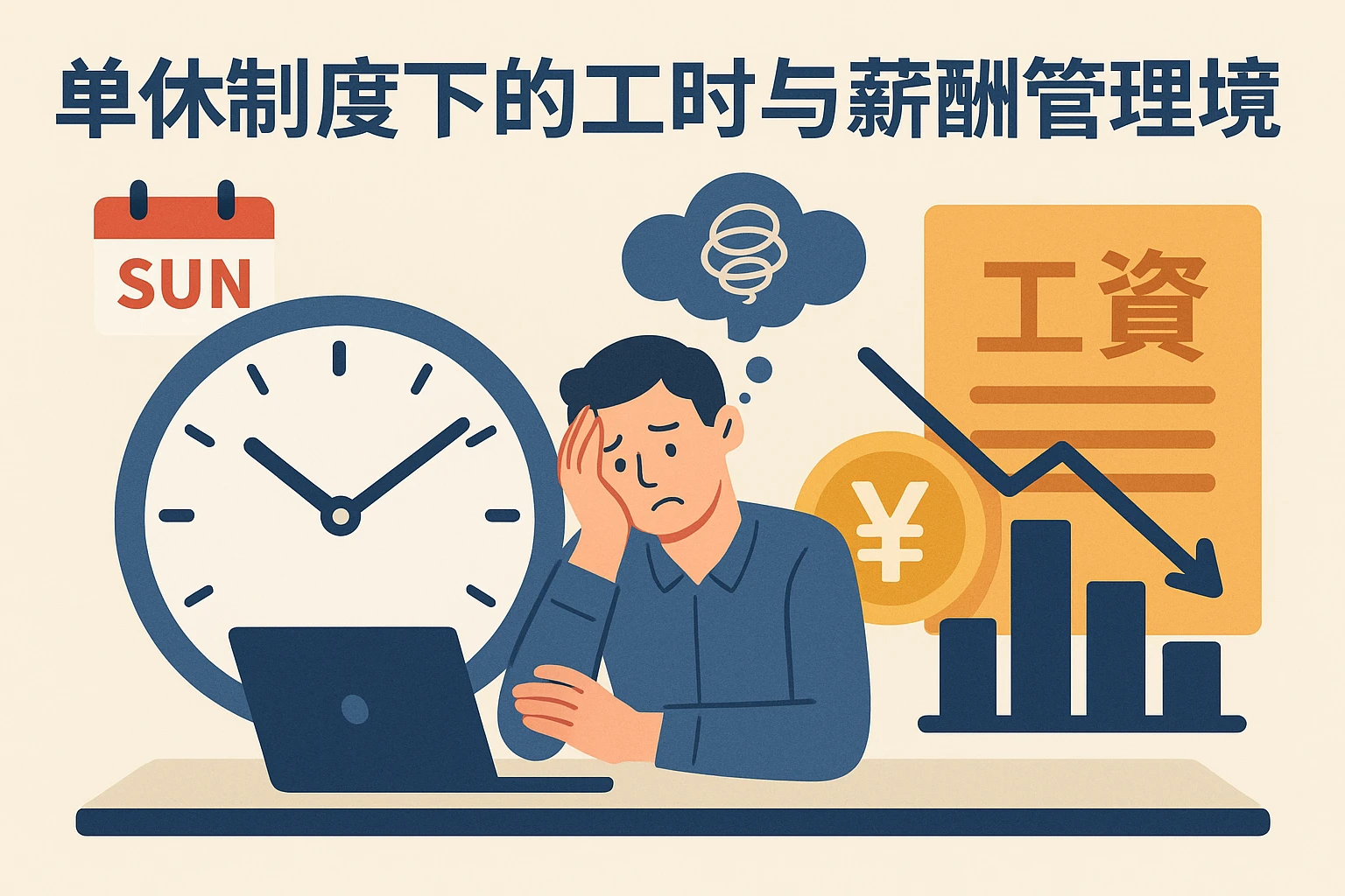 单休制度下的工时与薪酬管理困境