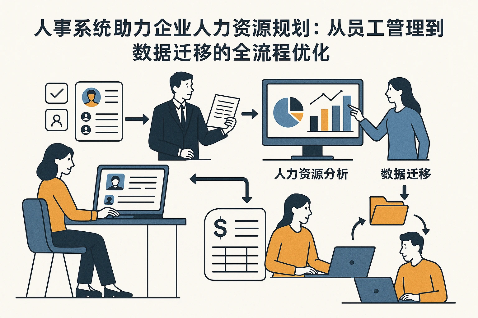 人事系统助力企业人力资源规划：从员工管理到数据迁移的全流程优化