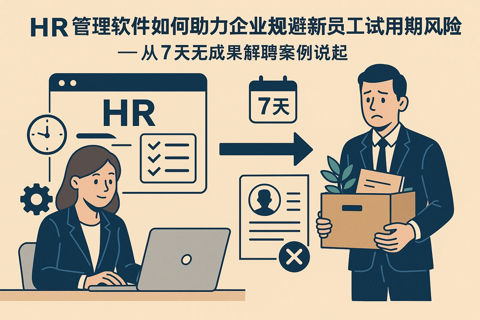 HR管理软件如何助力企业规避新员工试用期风险——从7天无成果解聘案例说起