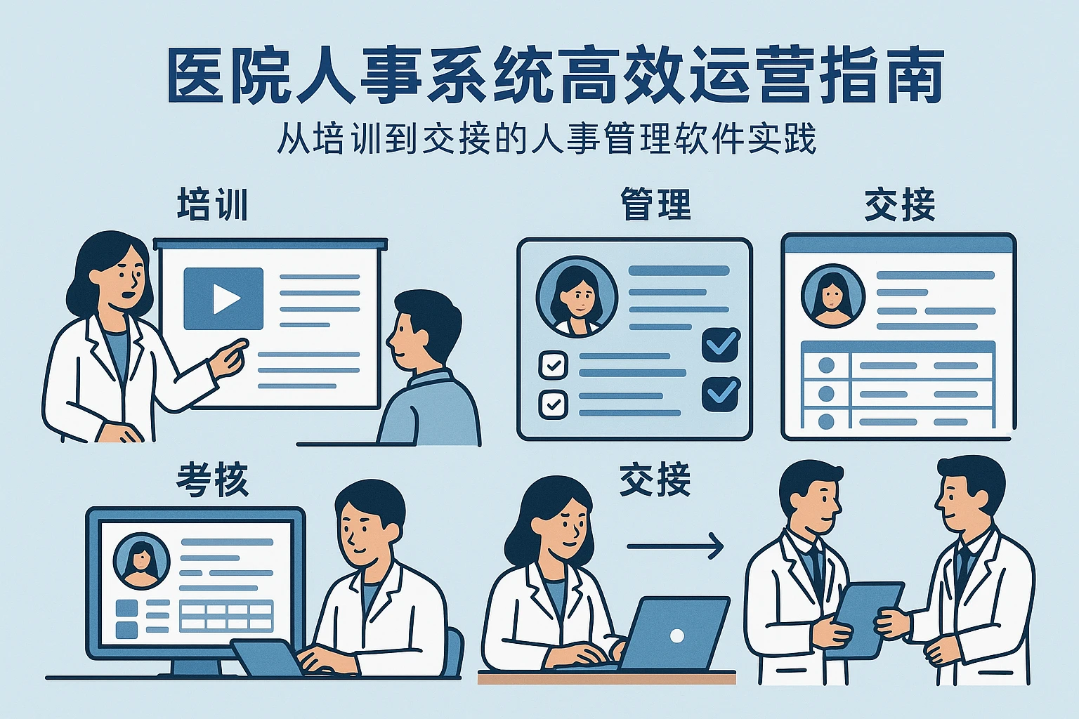 医院人事系统高效运营指南：从培训到交接的人事管理软件实践