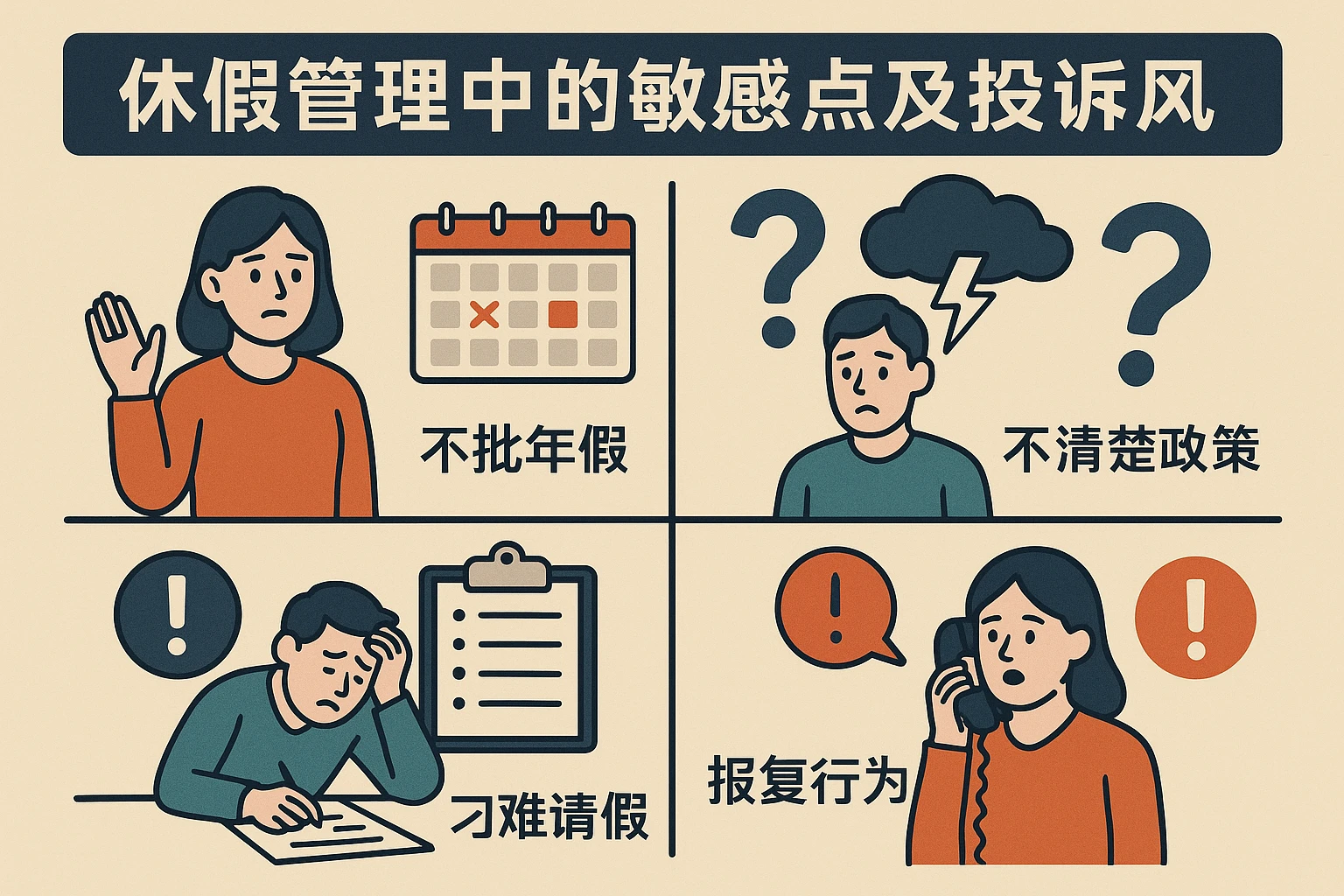 休假管理中的敏感点及投诉风险
