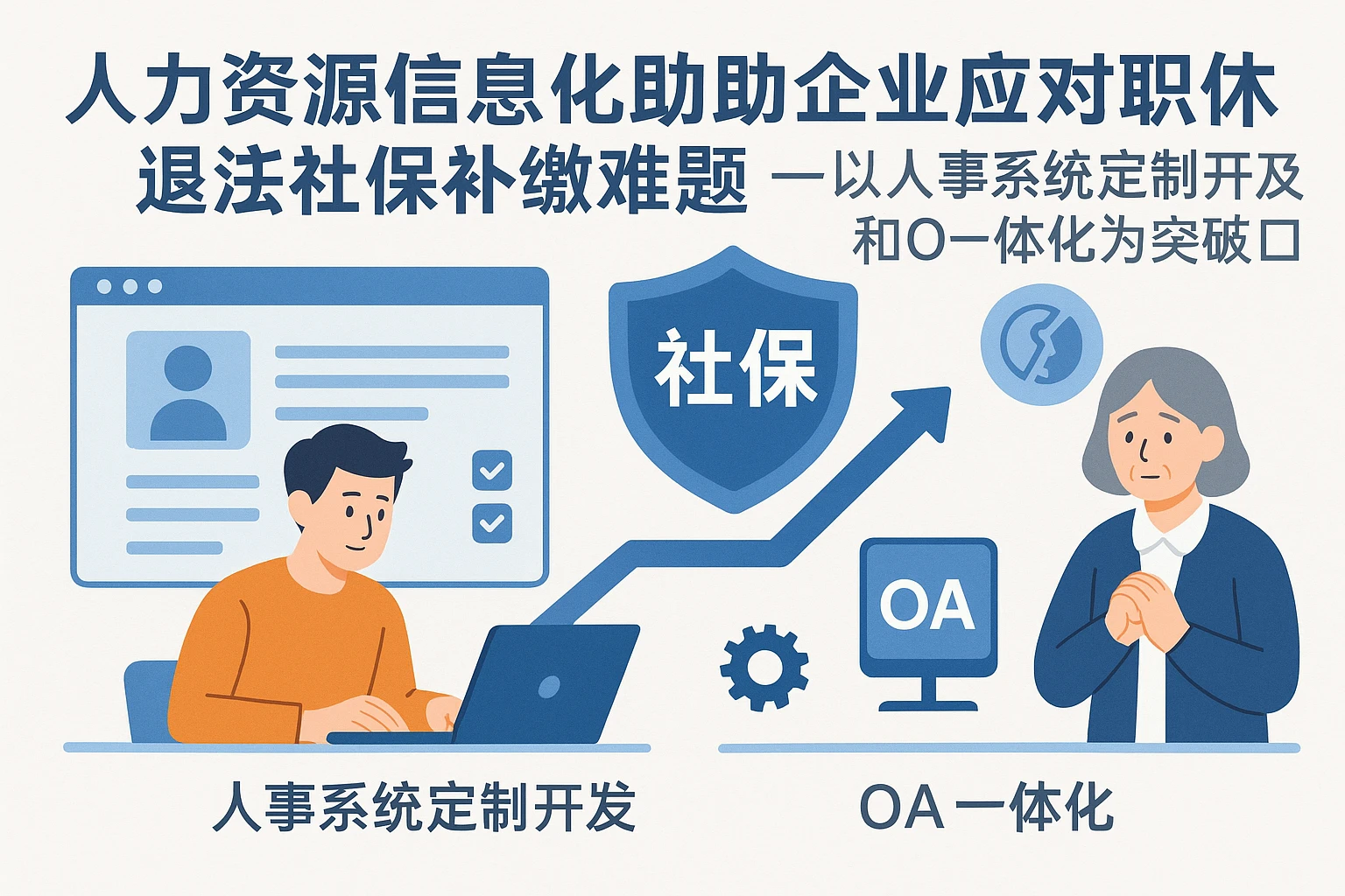人力资源信息化系统助力企业应对职工退休社保补缴难题 —— 以人事系统定制开发和OA一体化为突破口