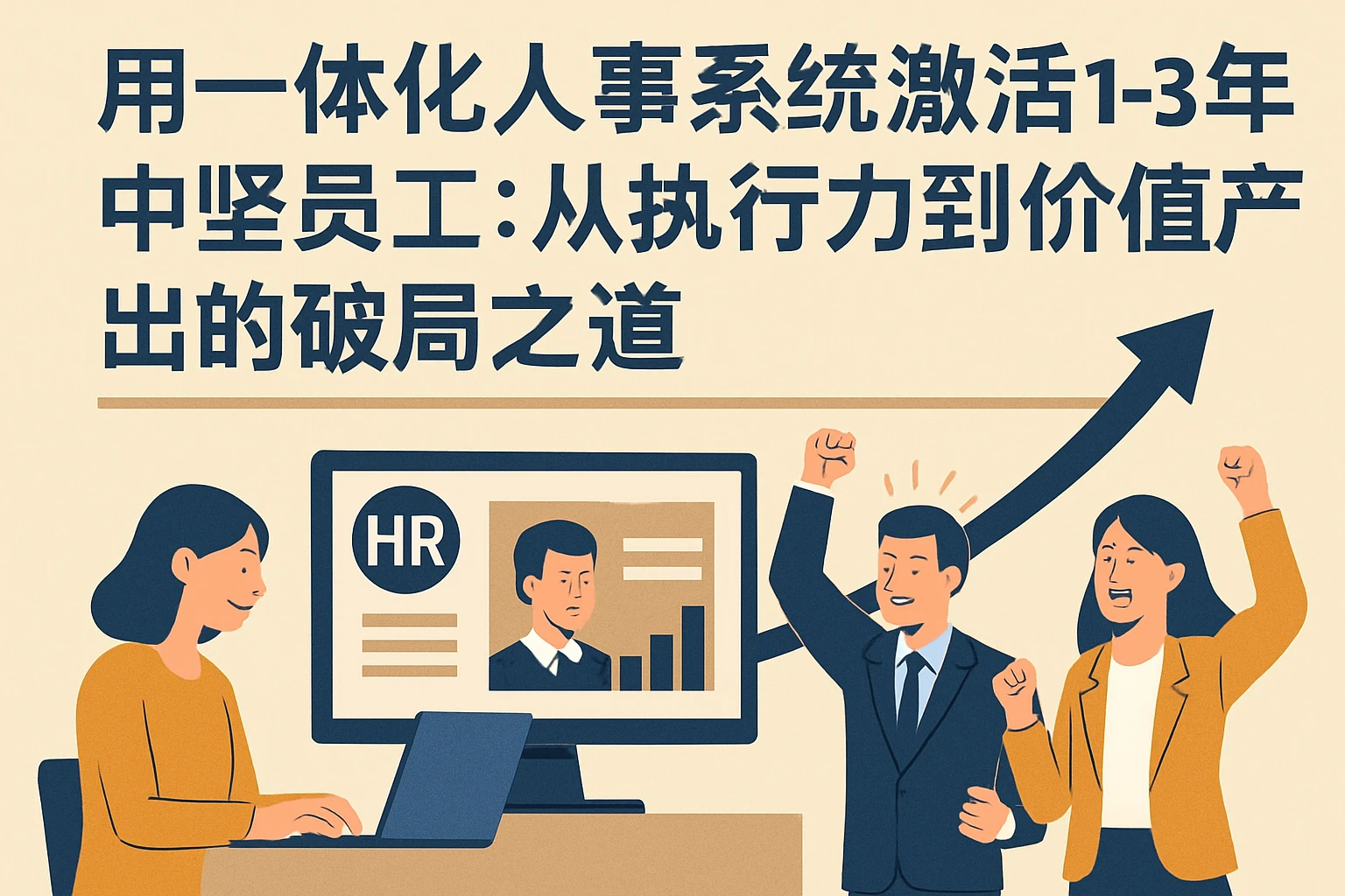 用一体化人事系统激活1-3年中坚员工：从执行力到价值产出的破局之道