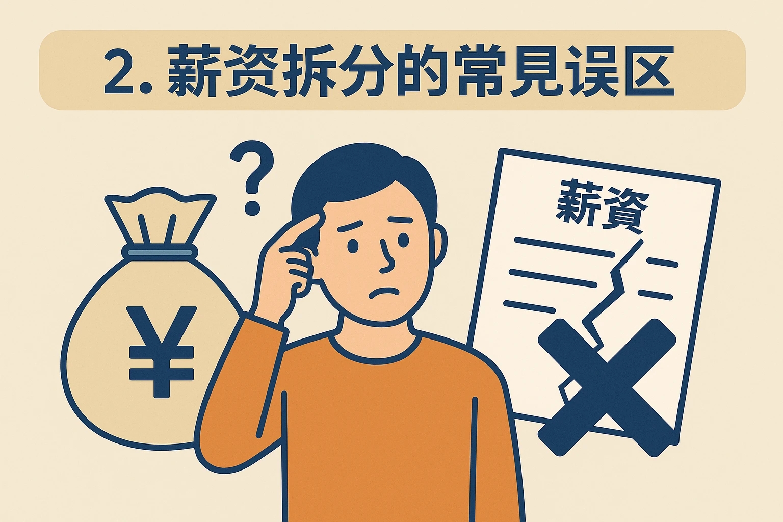 2. 薪资拆分的常见误区