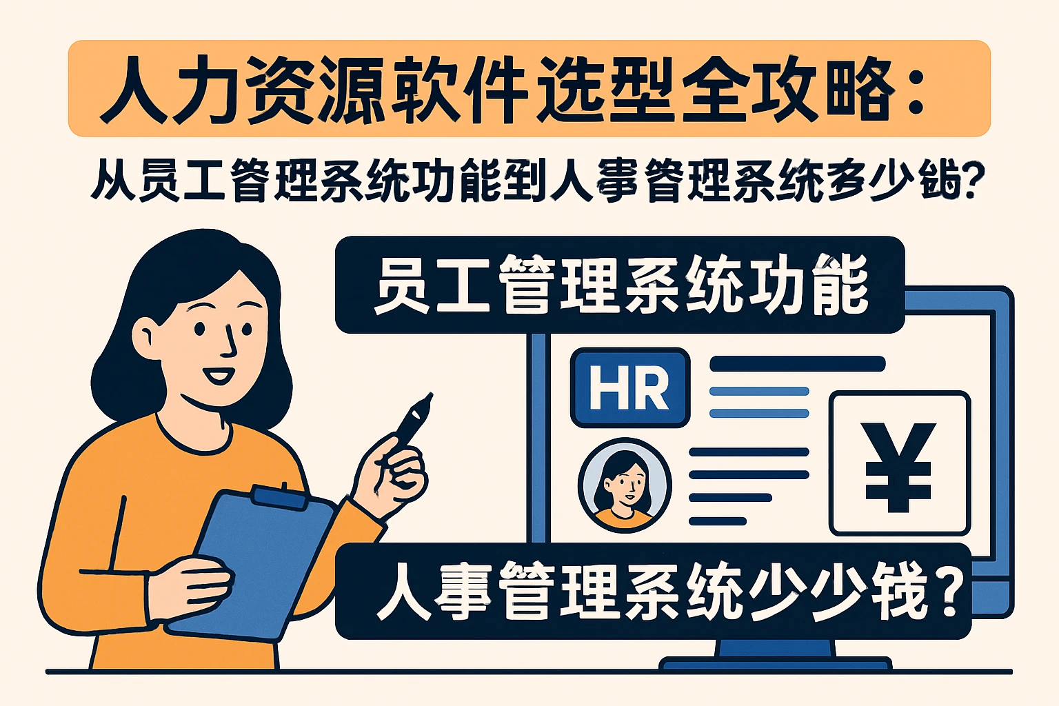 人力资源软件选型全攻略：从员工管理系统功能到人事管理系统多少钱？