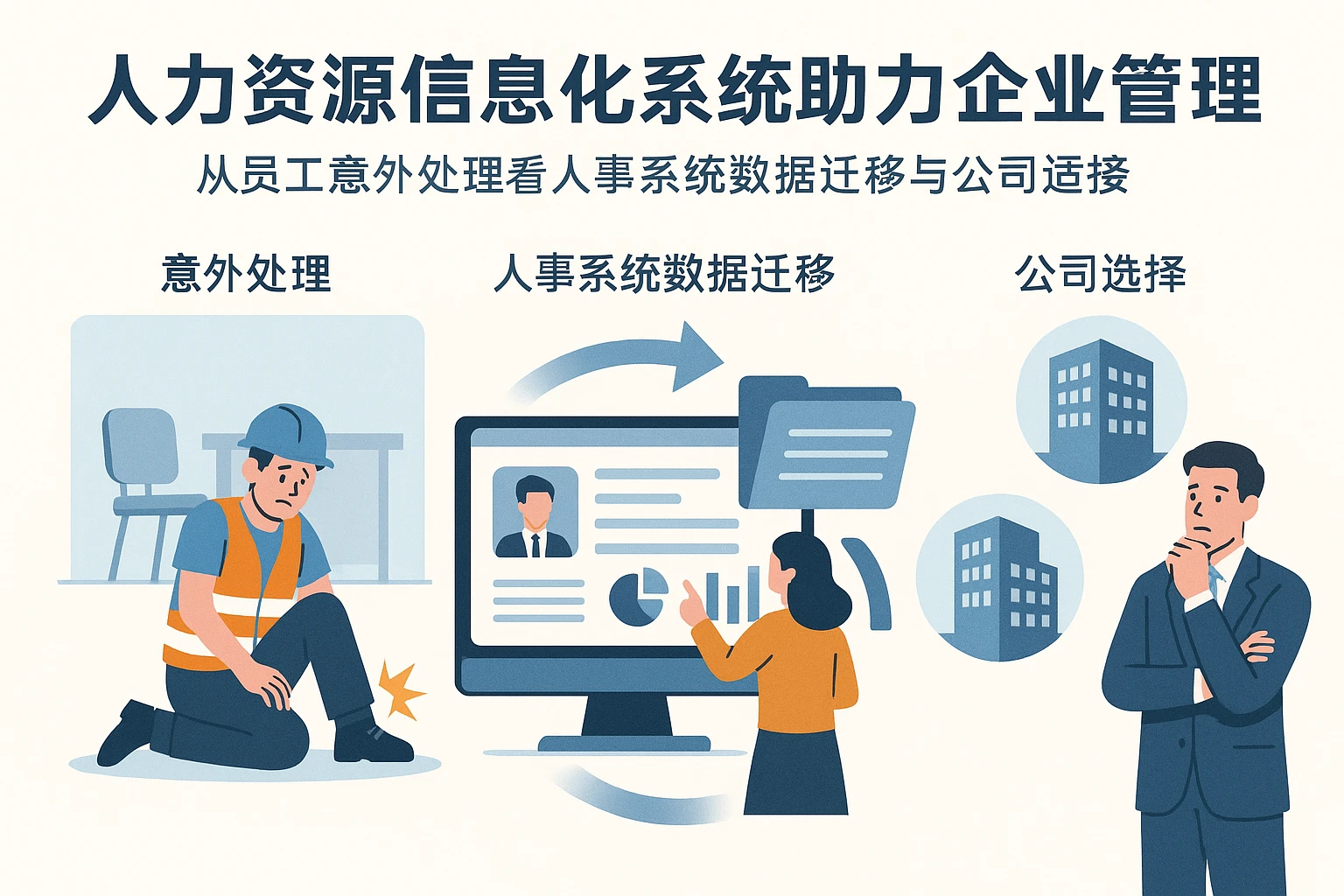 人力资源信息化系统助力企业管理：从员工意外处理看人事系统数据迁移与公司选择
