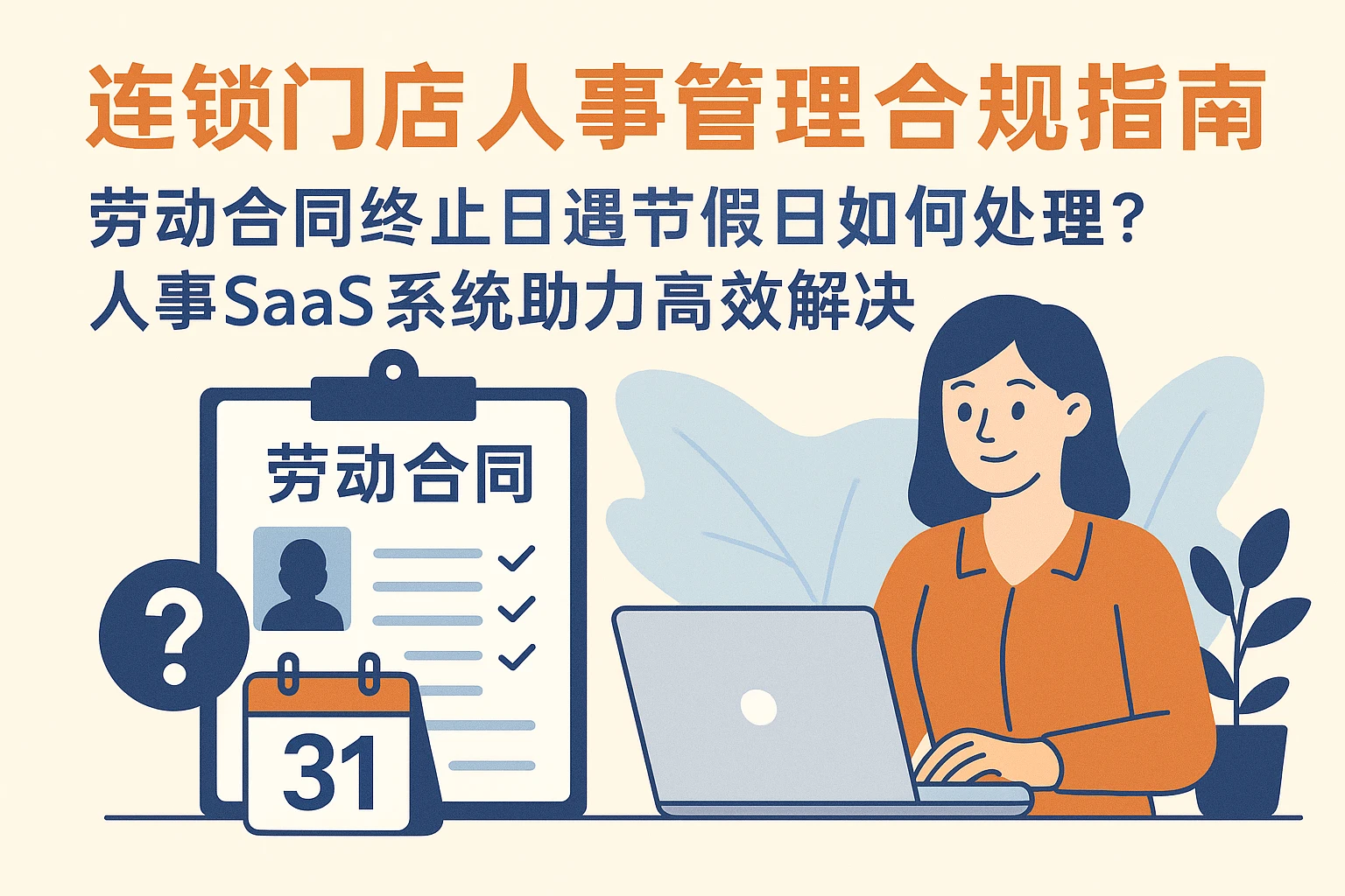 连锁门店人事管理合规指南：劳动合同终止日遇节假日如何处理？人事SaaS系统助力高效解决
